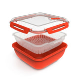 Rotho Dampfgarer 1,7l rot