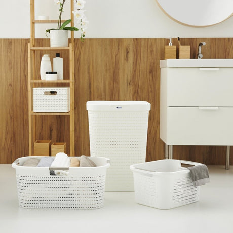 Rotho Country Wäschesammler 55l weiß