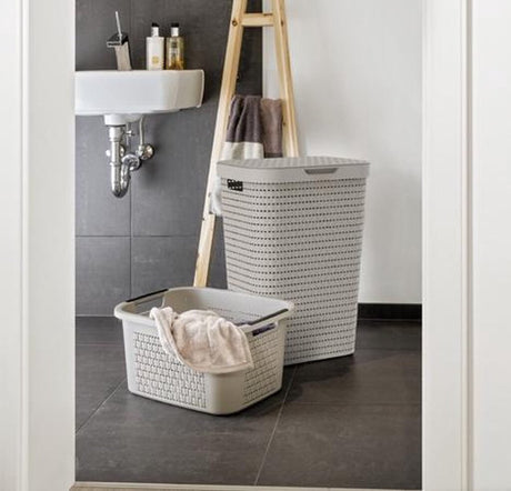 Rotho Country Wäschesammler 55l weiß