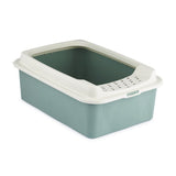 Rotho Eco Bonnie Katzentoilette mit oberem Eingang in grünem Sand