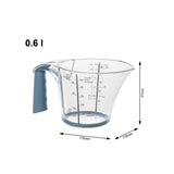 Rotho Loft Messbecher 0,6l Horizontblau Weiß