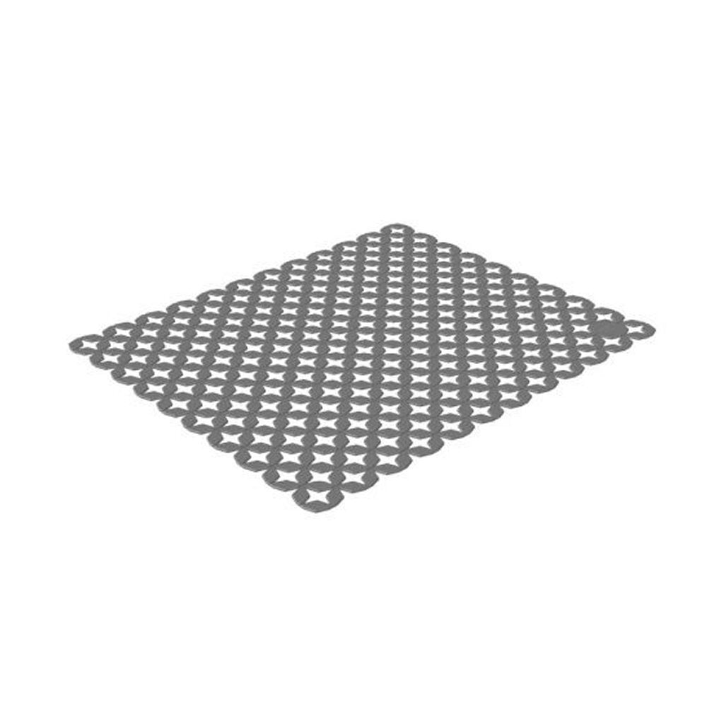 Rotho space wonder gootsteenmat 40x33.3x0.4 cm cool grey