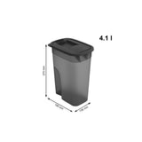 Rotho Flo Tierfutterbehälter 4,1l anthrazit transparent