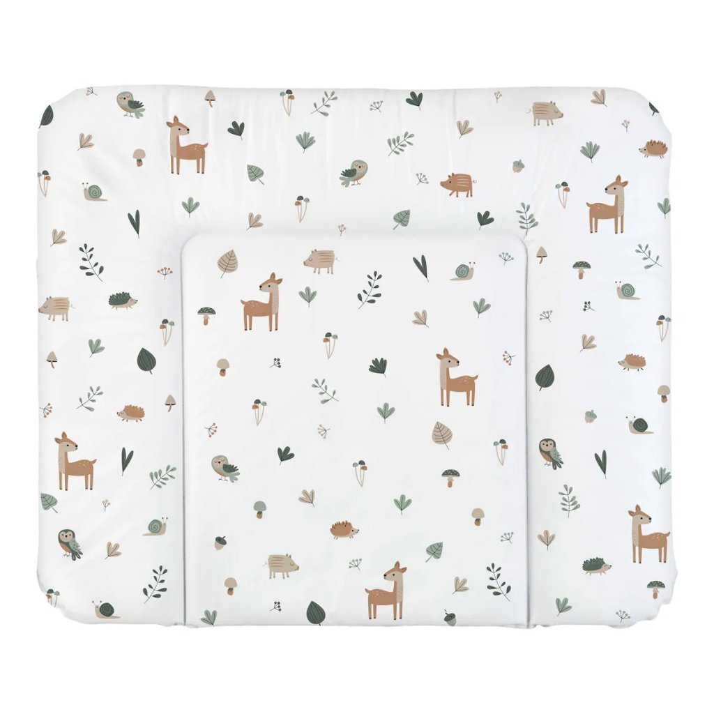 Rotho Wickelauflage Waldtiere 85x72 cm weiß