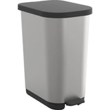 Rotho Treteimer Ribo 35l Silbermetallic