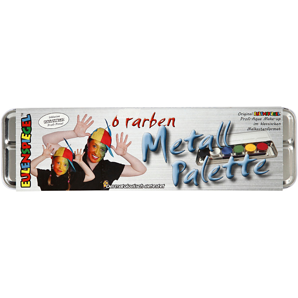 Eulenspiegel Gesichtsfarbe, verschiedene Farben, 6 Farben 1 Set