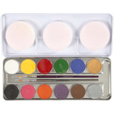 Eulenspiegel Gesichtsfarbe, verschiedene Farben, 12 Farben 1 Set