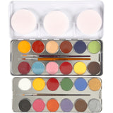 Eulenspiegel Gesichtsfarbe, verschiedene Farben, 24 Farben 1 Set