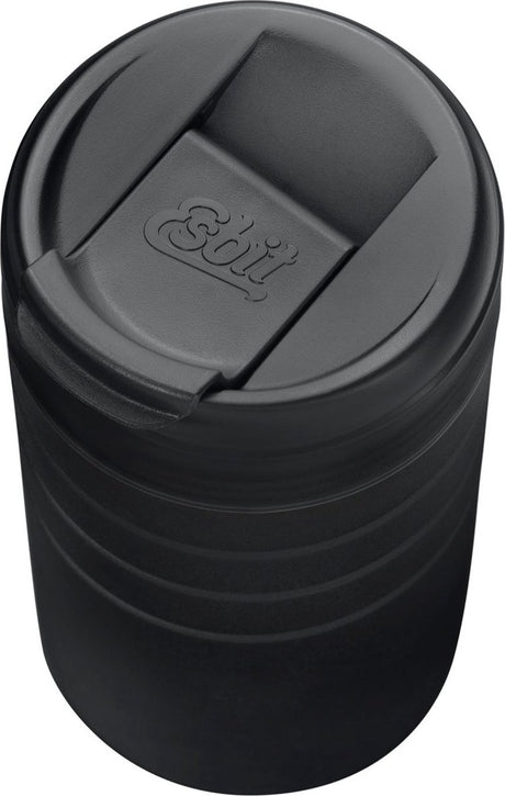 Esbit Majoris Thermosbecher – 450 ml – mattschwarz – Klappdeckel – Edelstahl