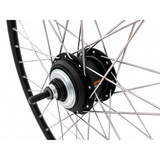 Shimano achterwiel 28 inch met nexus 8 rollerbrake - rvs spaken - zwart