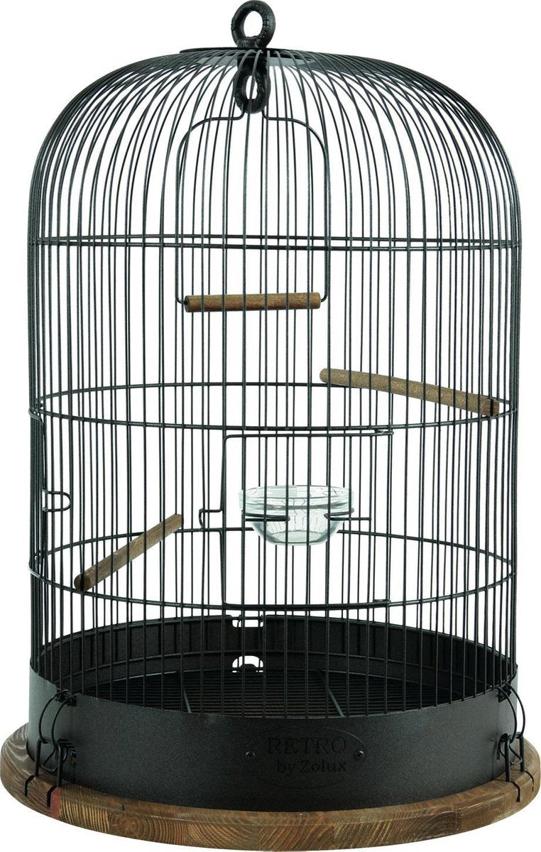 Zolux -retro-vogelkäfig-braun