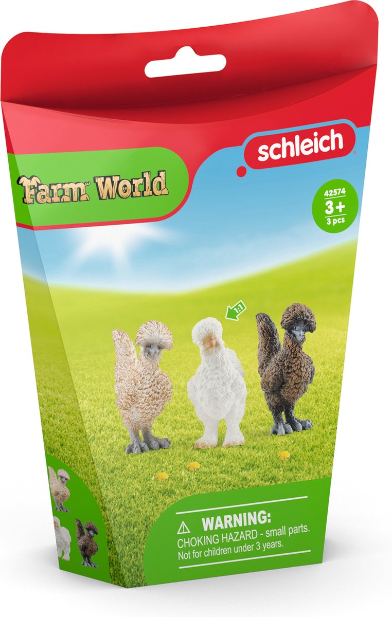 Schleich Farm World Hühnerfreunde – Spielfiguren-Set – Kinderspielzeug für Jungen und Mädchen – 42574