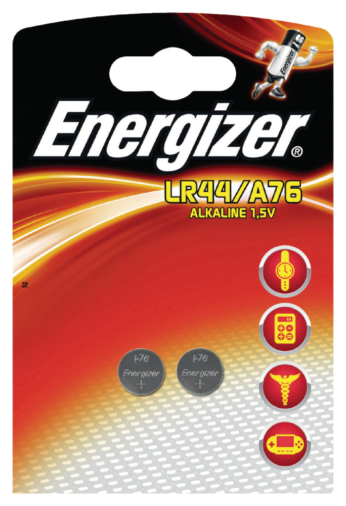 Enerdis alkaline 1,5v lr44 a76 blister 2 stuks