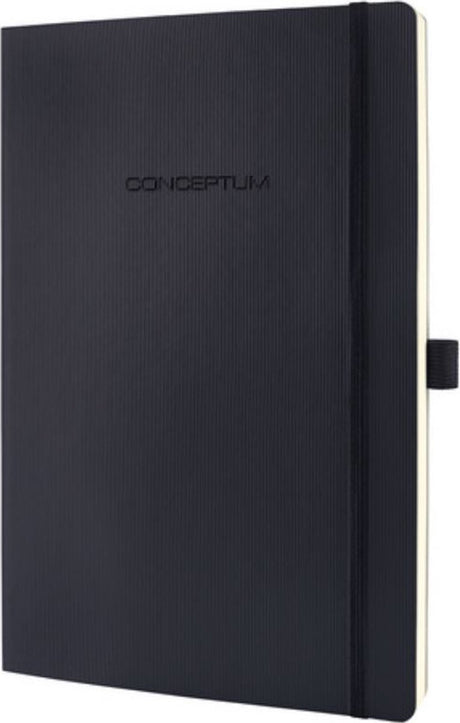 Sigel – Notizbuch – Conceptum Pure – A5 – Softcover – Schwarz – 194 Seiten – 80 Gramm – Diamant – Si-Co320