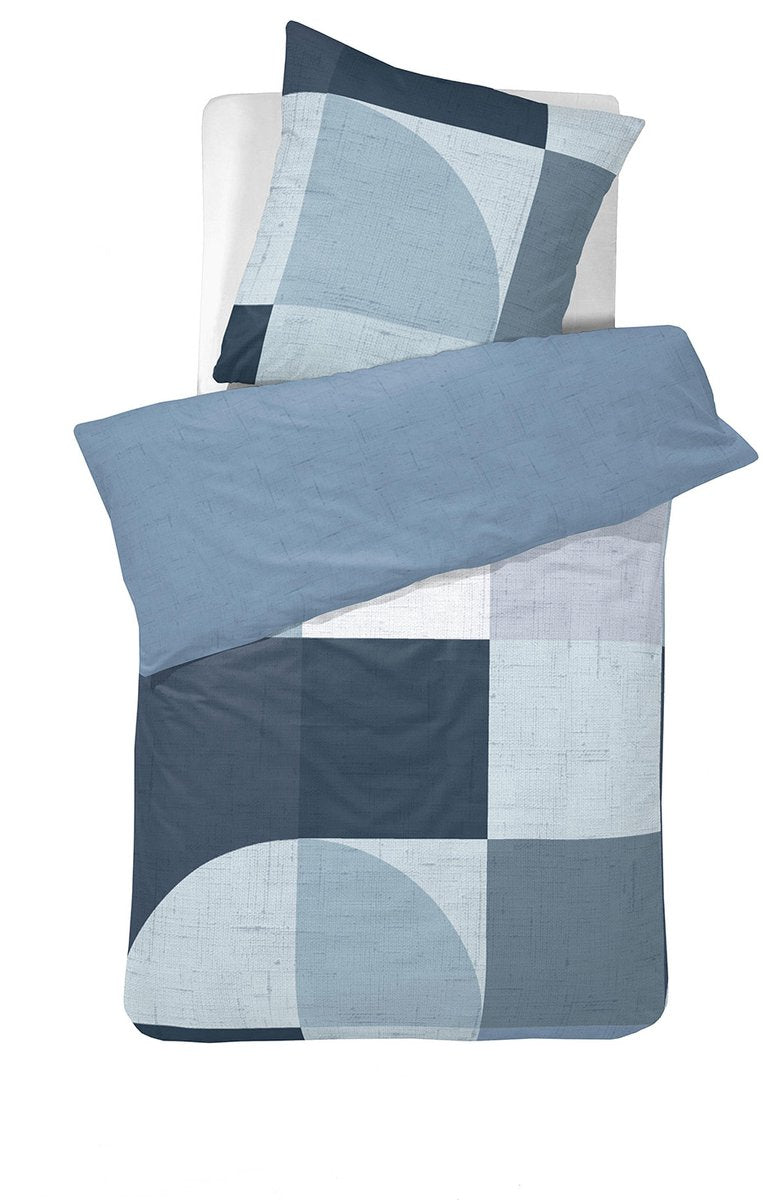 Cinderella de - duvet cover set cotton 135 x200 80x80 cm rune blue