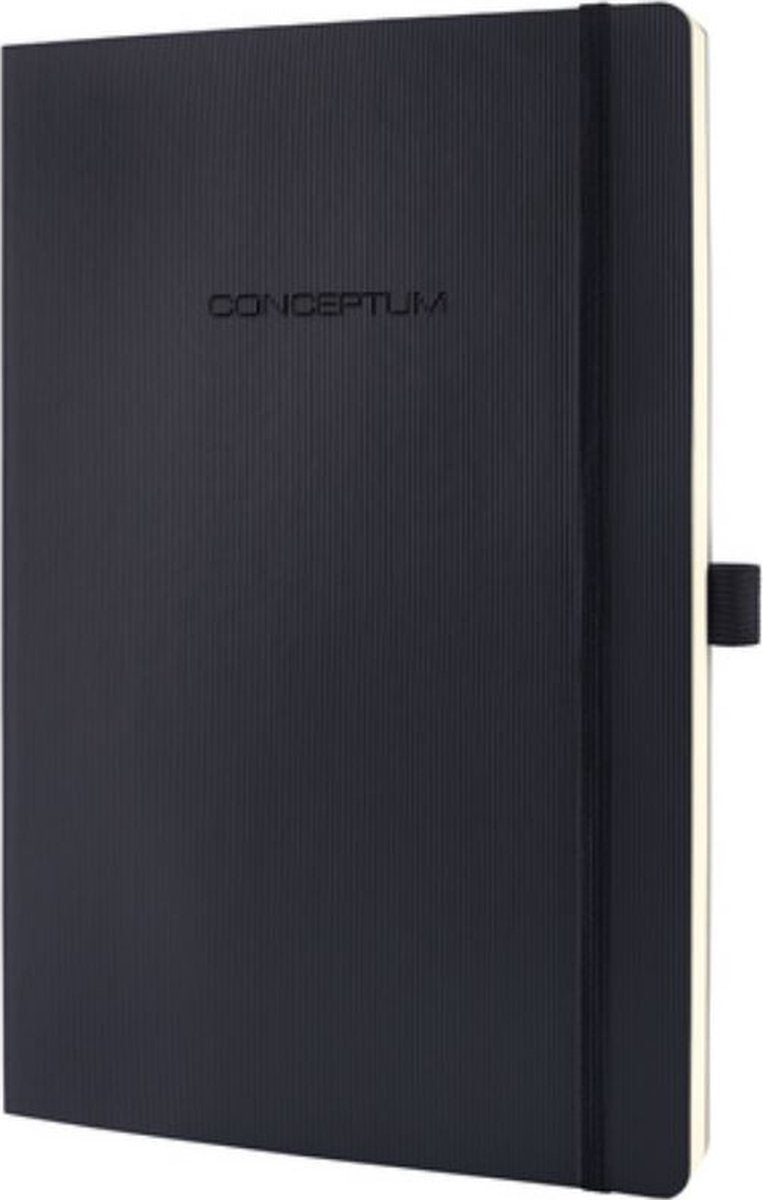 Sigel – Notizbuch – Conceptum Pure – A5 – Softcover – Schwarz – 194 Seiten – 80 Gramm – Diamant – Si-Co320