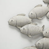 Boltze Home Wanddekoration Fisch aus Metall 97x53cm