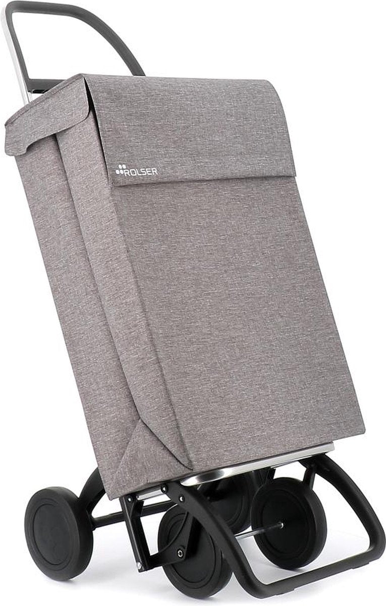 Rolser Einkaufstrolley Jeans Tweed - 4 Rollen - Grau