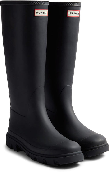 Hunter Downpour Tall Boot Unisex-Regenstiefel – Schwarz