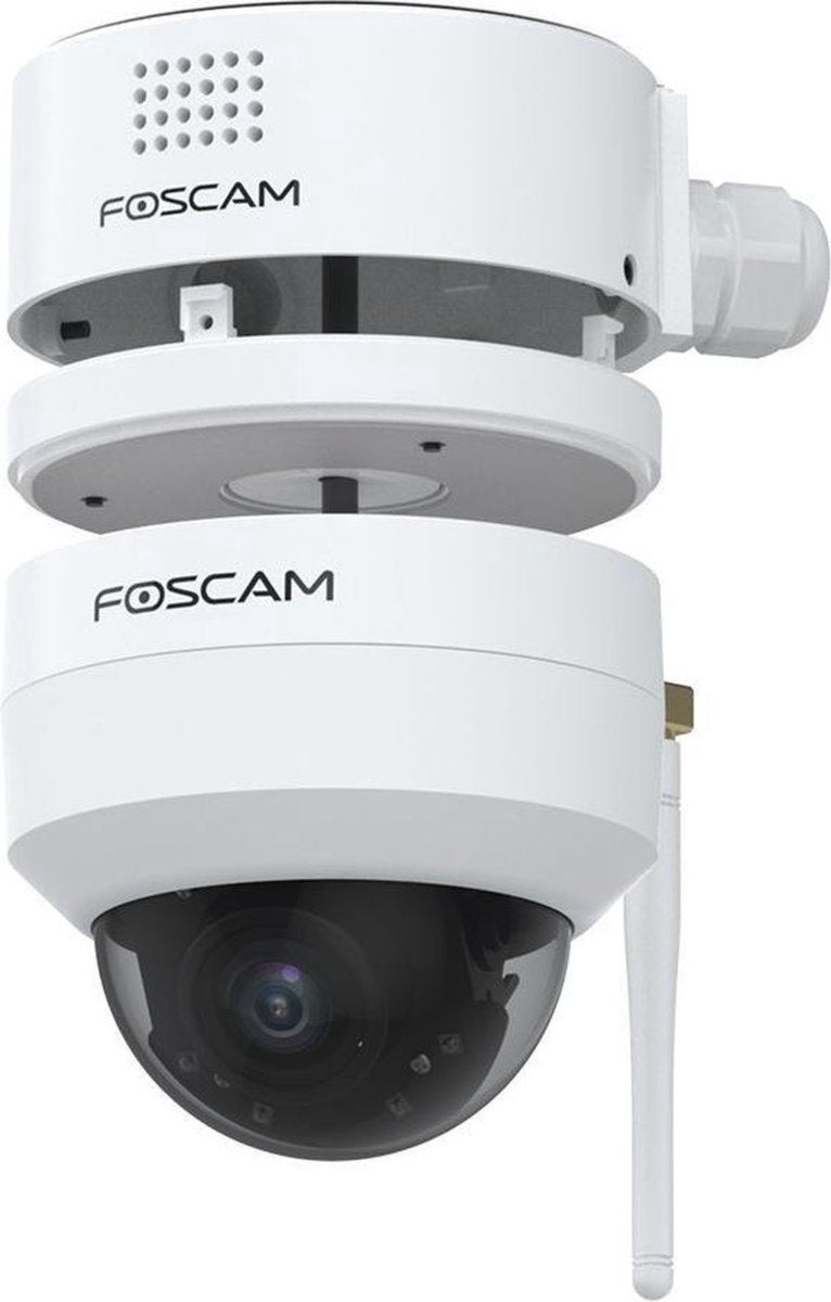 Foscam fabd4-w Anschlussdose – wasserdichte Anschlussdose für D4Z PTZ-Außenkamera – Kabelbox – Kabelschutz – Kamera-Montageplatte – integrierter Lautsprecher – für den Außenbereich – Weiß