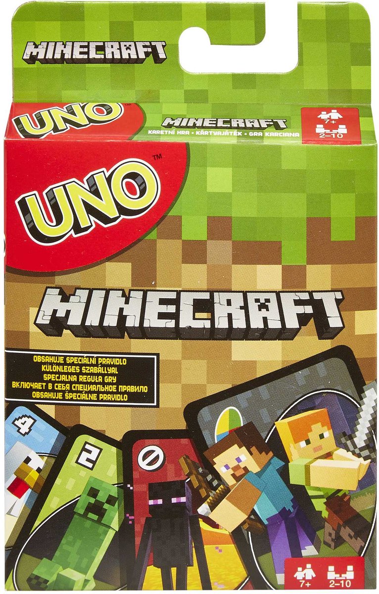 Mattel Games Uno – Minecraft-Kartenspiel