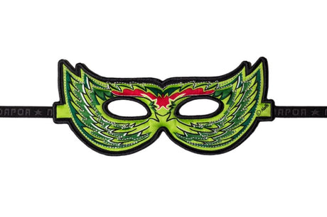 Maske Vogel grün. 3+