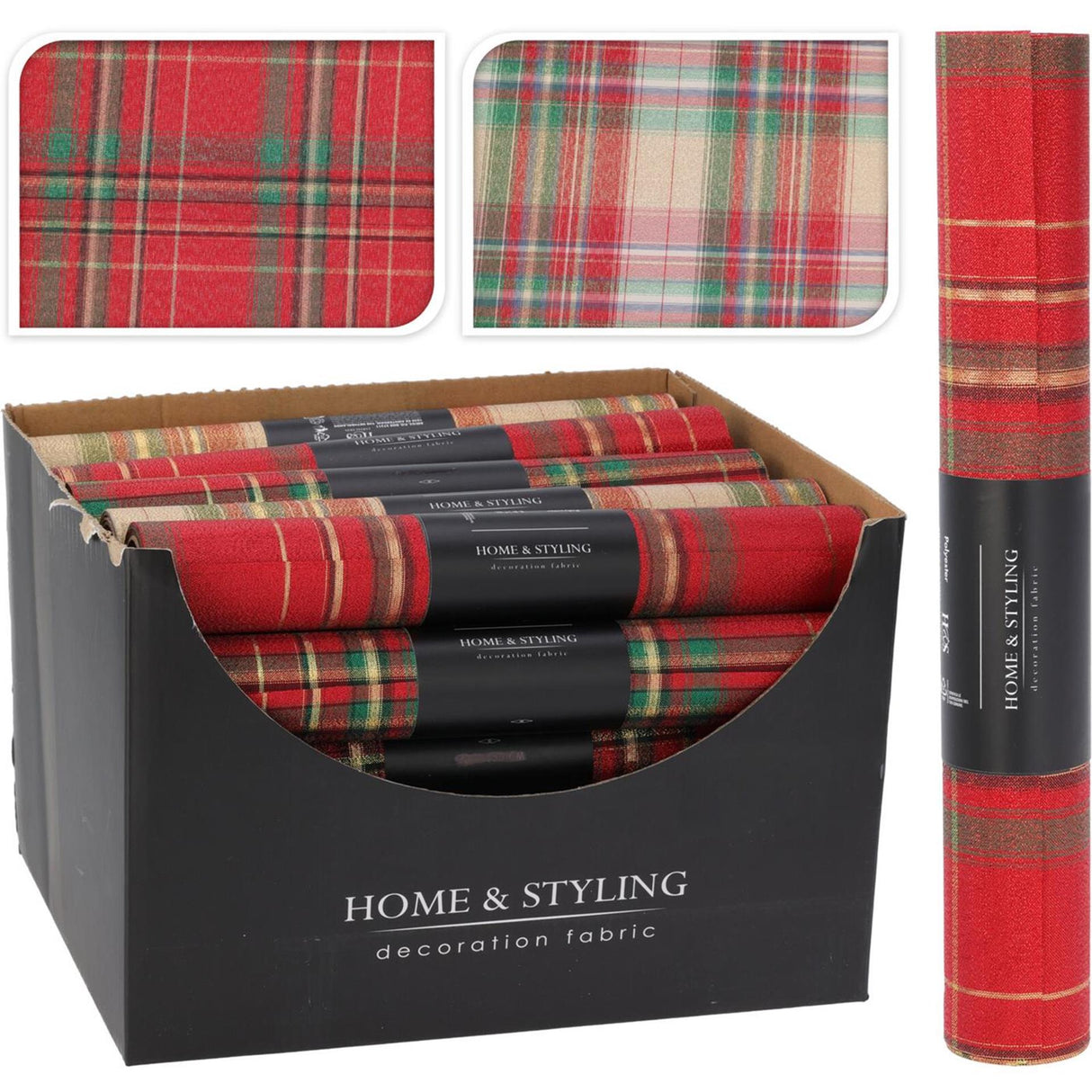 Home Styling Dekostoff Raute Weihnachten 28x250cm