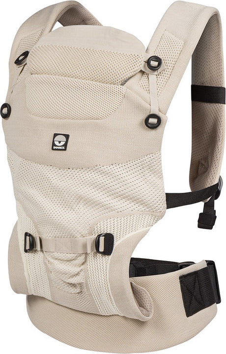 Dooky Babytrage – Babytrage Terra Nova Beige – Kindertrage – Kleinkind- und Babytrage 3,5-15 kg – ergonomische M-Position – Rückentrage – verstellbar und atmungsaktiv – Babytragen – Babytrage
