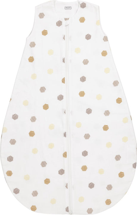 Meyco baby honeycomb baby slaapzak rond - honey gold - 70cm