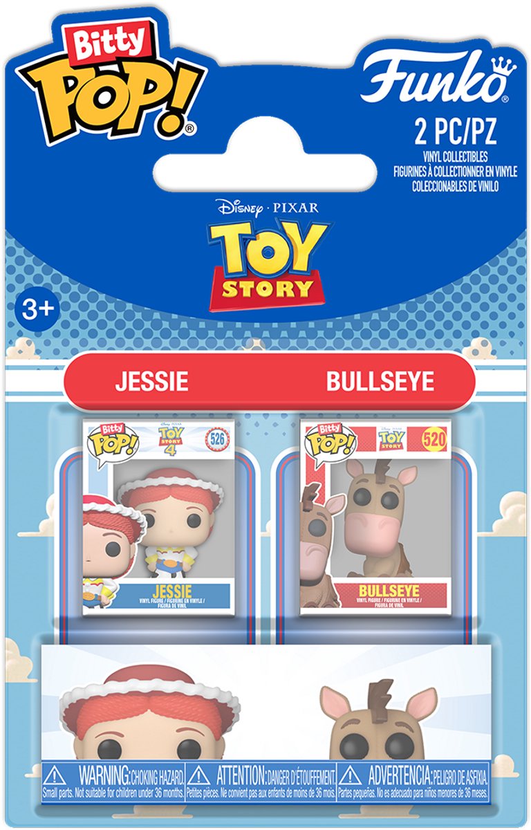 Funko bitty pop 2 pack: toy story- jessie bullseye