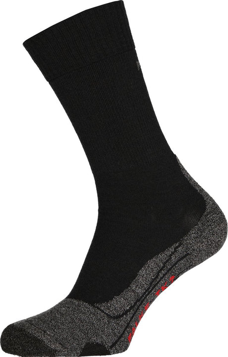 Falke TK2 Anti-Blister Wandersocken aus dickem Woll-Funktionsmaterial Herren Schwarz - Größe 39-41