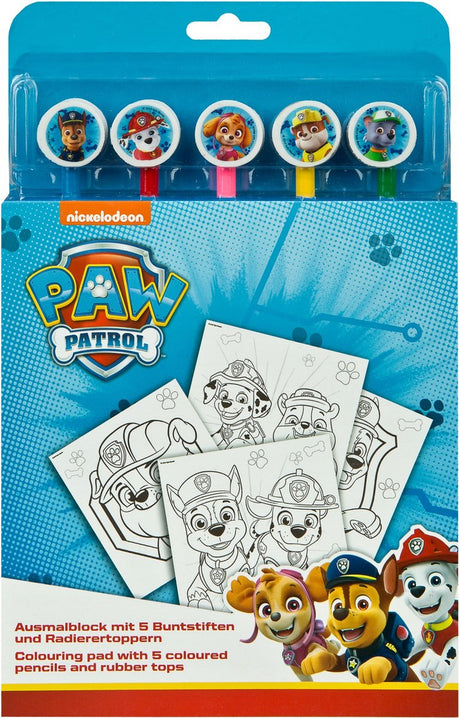 Undercover Color Block Paw Patrouille mit 5 farbigen Stiften