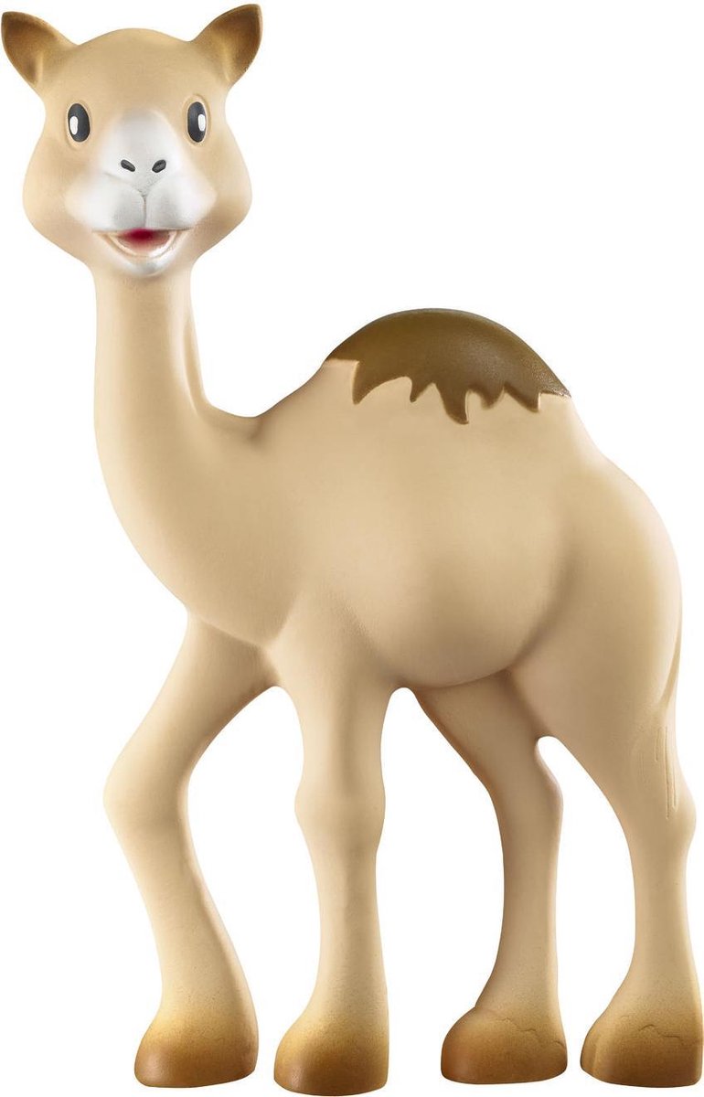 Sophie die Giraffe al thir das Dromedar – Beißspielzeug – Beißspielzeug – Babyspielzeug – Mutterschaftsgeschenk – Geschenk zur Babyparty – 100 % Naturkautschuk – ab 0 Monaten – 18 cm – Sandbraun