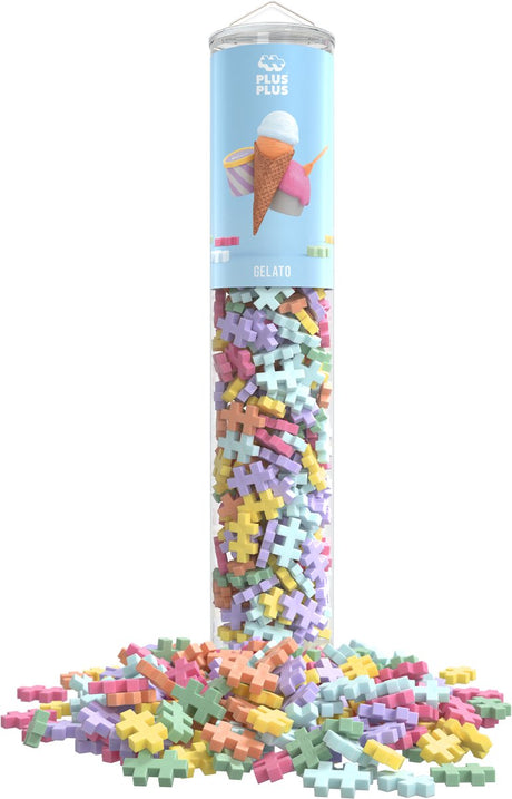 Plus-Plus Tube Gelato-Eiscreme-Mix – 240-teiliges Bauset – 4350 – Bauspielzeug – Konstruktionsspielzeug – Set mit Bausteinen – ab 5 Jahren