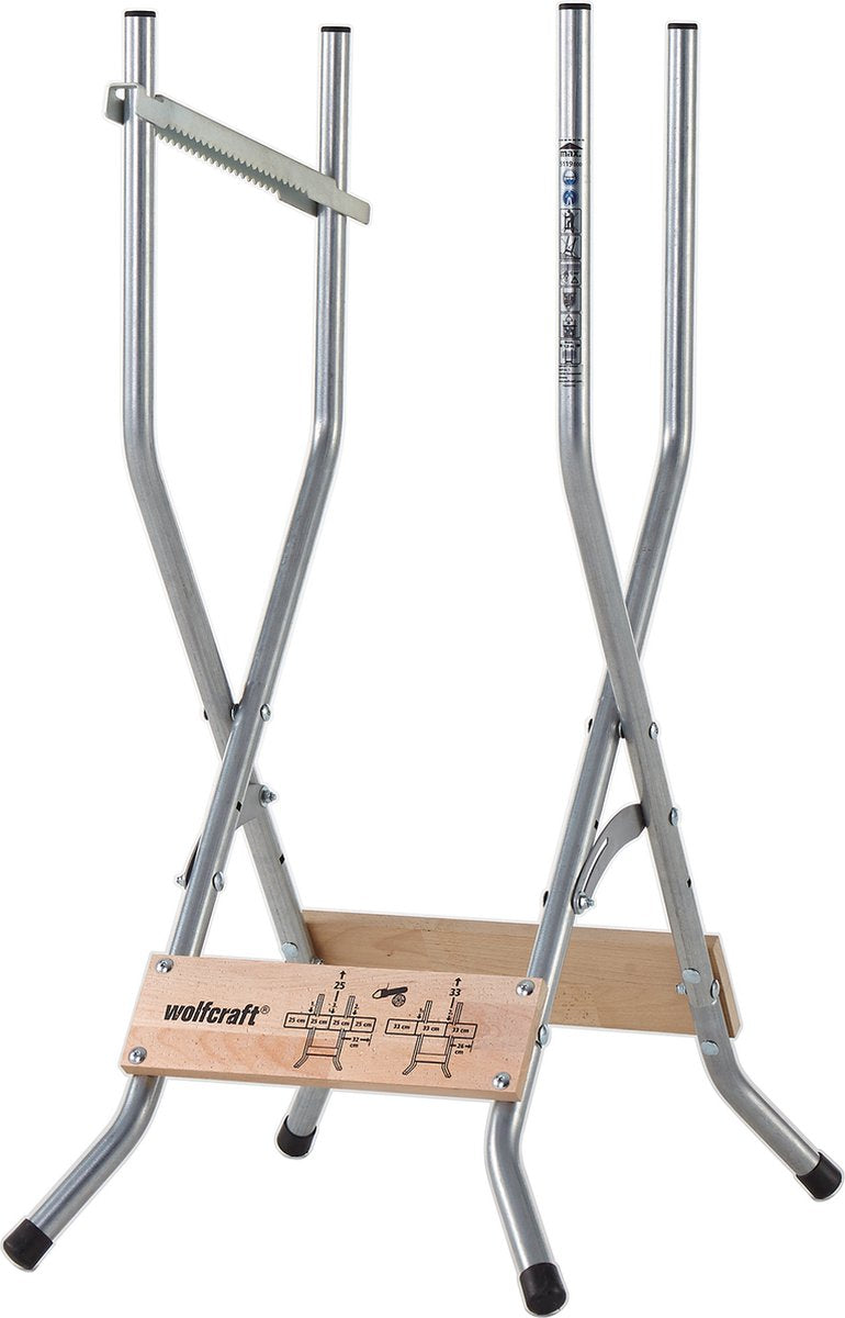 Wolfcraft - Profi-Sägebock - für Kettensäge - Holz - Stabiler Sägebock für Brennholz - 10 Jahre Garantie - 5119000