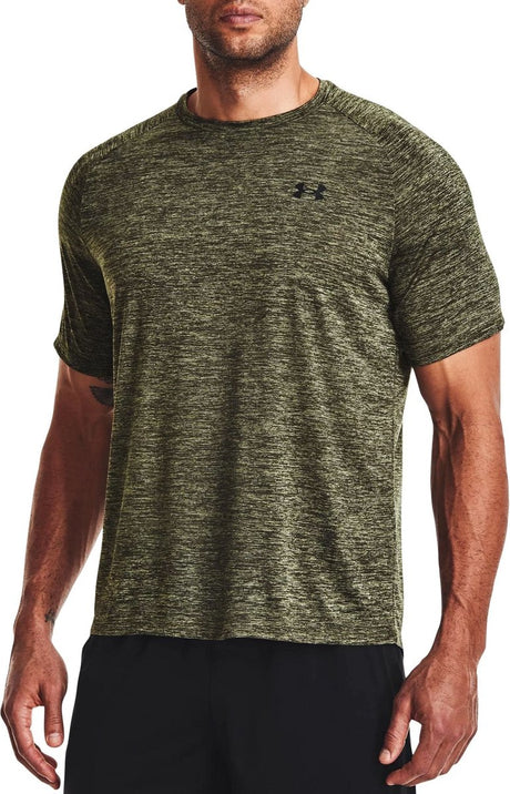 Under Armour UA Tech 2.0 SS Tee-Grn Herren-Sportshirt – Marineblau oder Grün – Schwarz