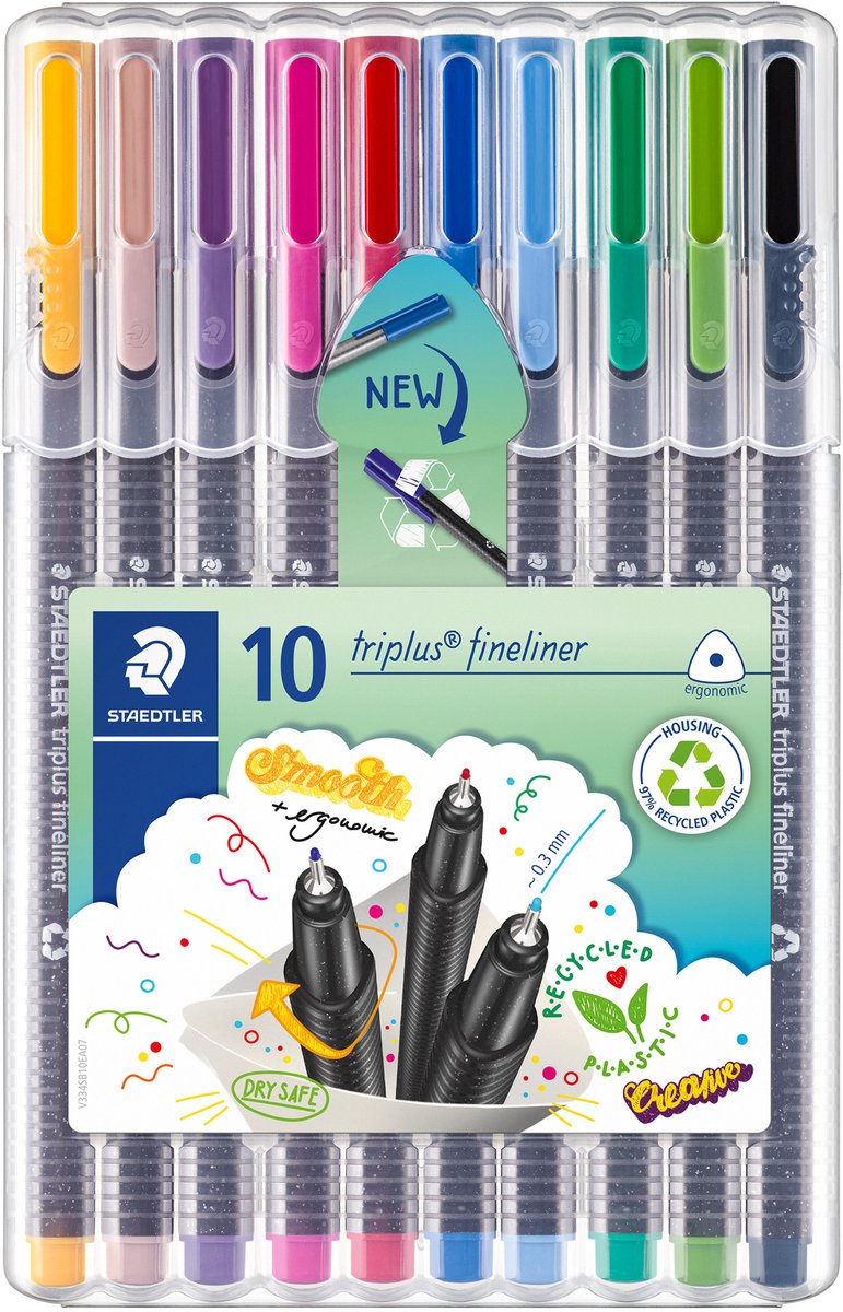 Staedtler triplus Fineliner - Box 10 Stk
