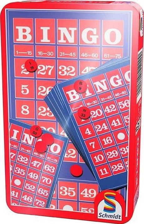 Schmidt ® - Bingo - Classic Line - Brettspiel - Glücksspiel für Familie und Gruppen - ab 6 Jahren - 2+ Spieler