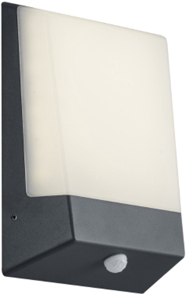 Trio Kasai - Wandleuchte - Anthrazit - inkl. 1x SMD 9W - Außenbeleuchtung - IP65 - Bewegungssensor - Dämmerungsschalter