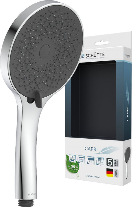Schütte Capri Handbrause - Duschkopf rund - Chrom Anthrazit