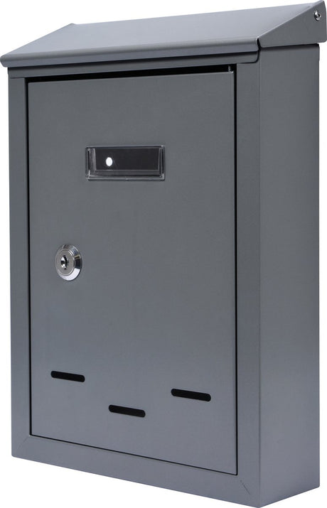 Vorel Briefkasten klein mit 2 Schlüsseln – Graphit – 285 x 200 x 60 mm