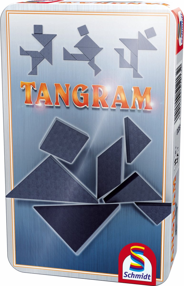 Schmidt ® - Tangram - klassisches Denkspiel - kreatives Puzzlespiel mit 7 Formen - ab 8 Jahren - 1+ Spieler