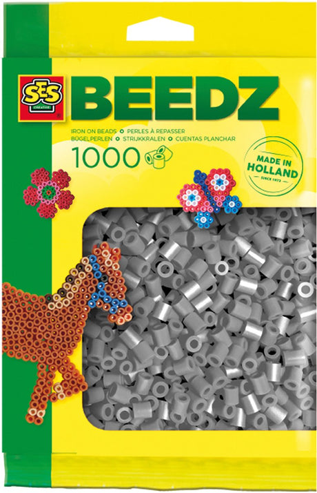 Ses Bügelperlen - grau, 1000 Stk.