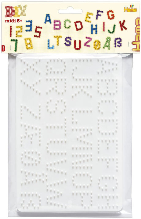Hama Grundplatten – Zahlen und Buchstaben