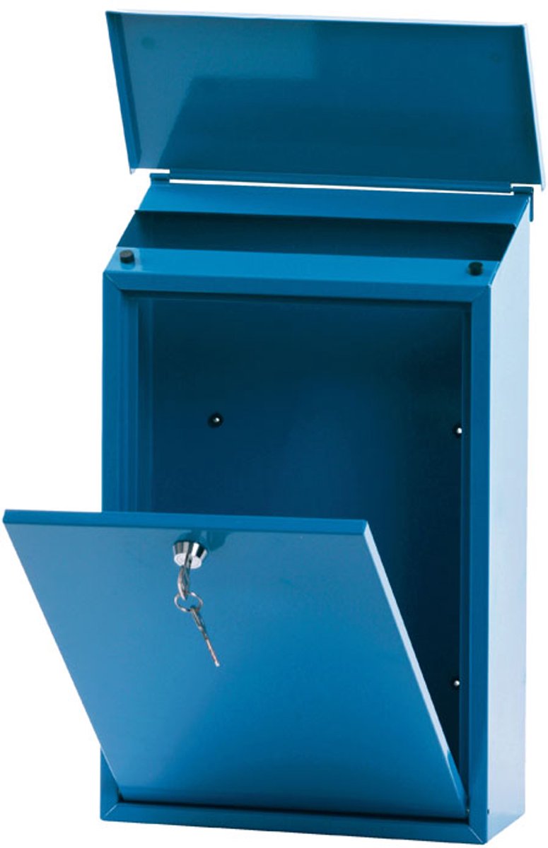 V-teiliger Briefkasten toledonblau