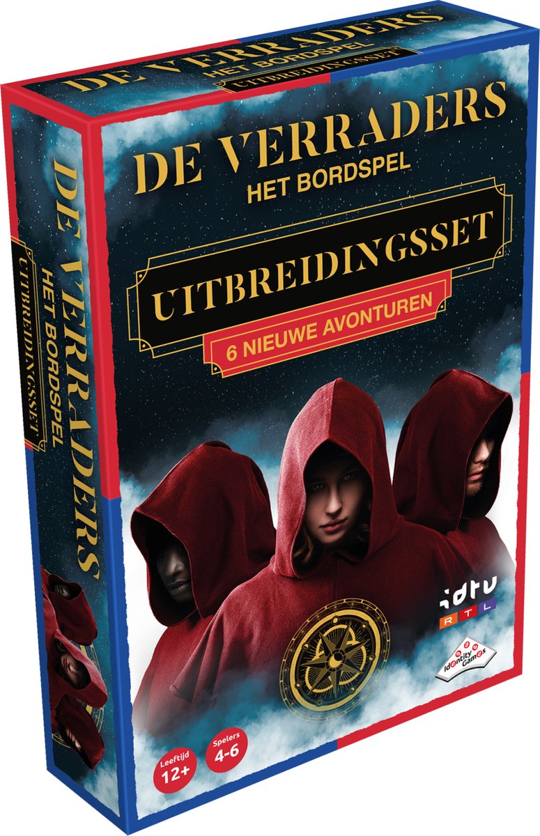 Die Identitätsspiele-Erweiterung „Die Verräter“ stellt das Brettspiel dar