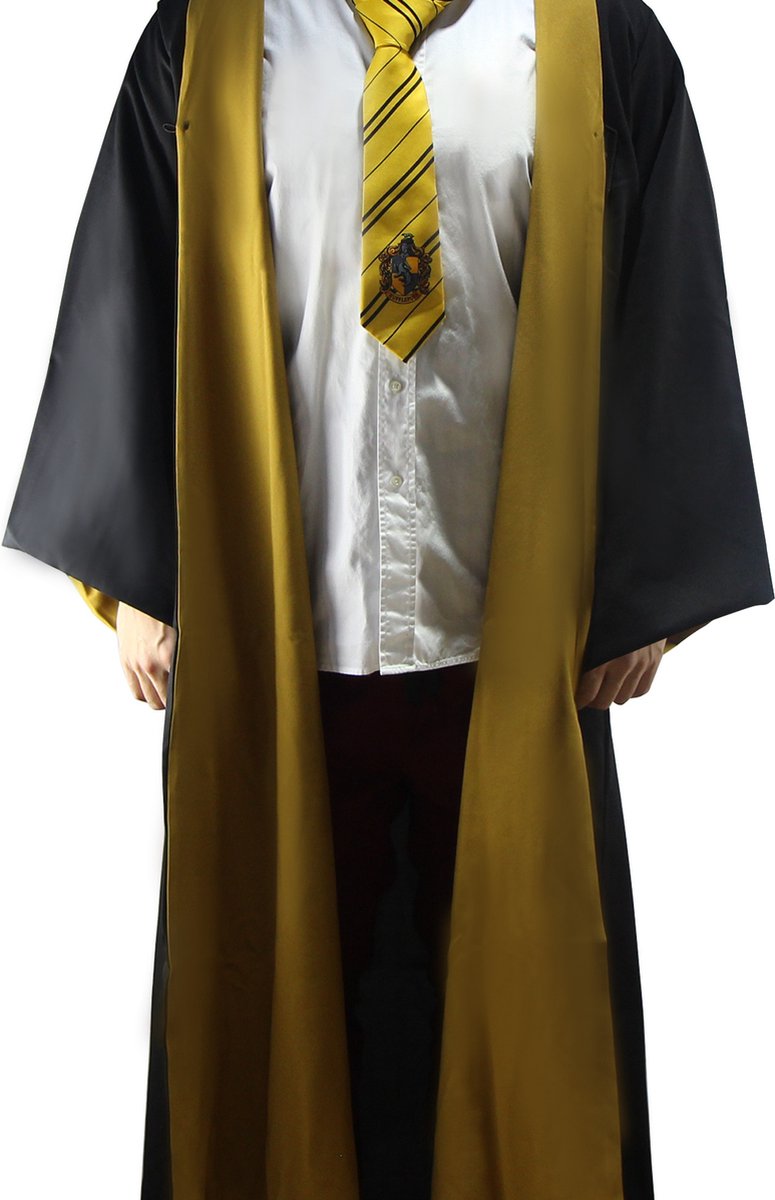Cinereplicas harry potter - hufflepuff wizard robe huffelpuf tovenaar kostuum (xl)