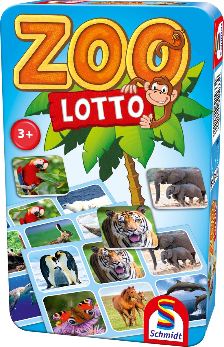 Schmidt spielen schmidt® - Zoolotto - Kinderspiel - Lerngedächtnisspiel mit Tieren - ab 3 Jahren - 1-4 Spieler