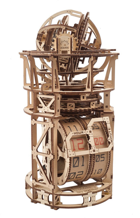 Ugears 3D-Holzmodell – Himmelsbeobachter-Tischuhr