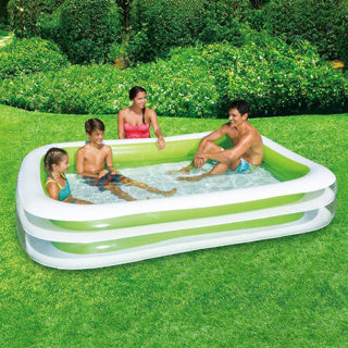 Sommerwellen-Schwimmbecken Family Deluxe 2-Ring 262 x 175 x 46 cm | 3 Stück